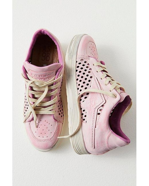 A.s.98 Pink Lucky Strike Sneakers