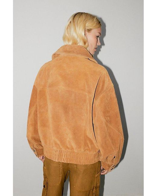 Free People Brown We The Free Desert Moon Suede Jacket