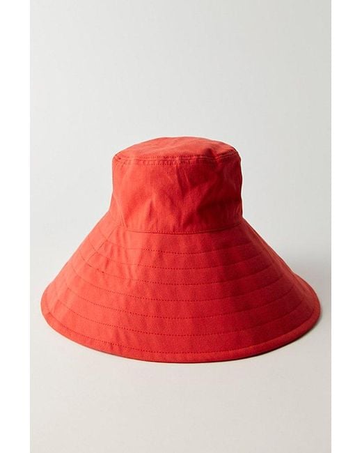 Free People Red Shoreline Bucket Hat