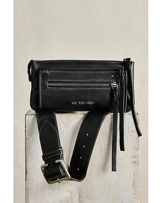 Free People Gray We The Free Emerson Pocket Belt