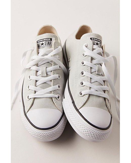 Converse Chuck Taylor All Star Low-Top Sneakers in Gray | Lyst