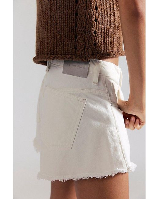 Free People Natural Sparks Fly Shorts
