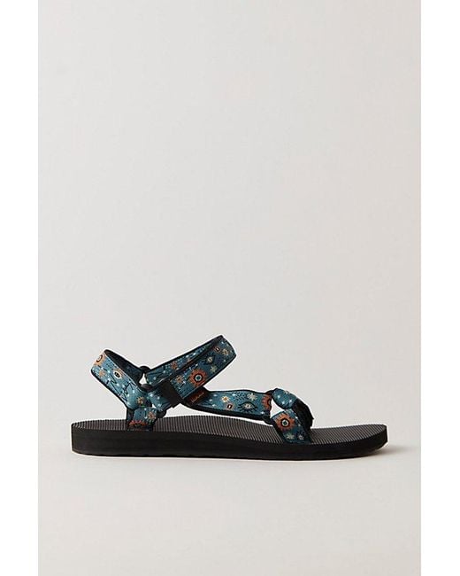 Teva Black Original Universal Printed Sandals