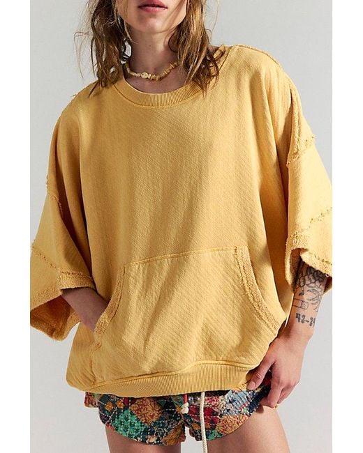 Free People Yellow Dweller Pullover