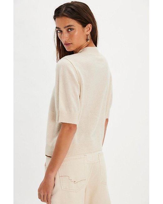 Free People Natural Solid Twilight Cashmere Turtleneck Sweater