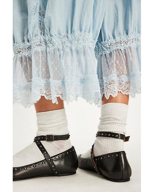 Free People Blue Grace Gems Ballet Flats