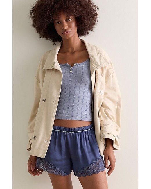 Intimately By Free People Multicolor So Soft Pointelle Henley Top By