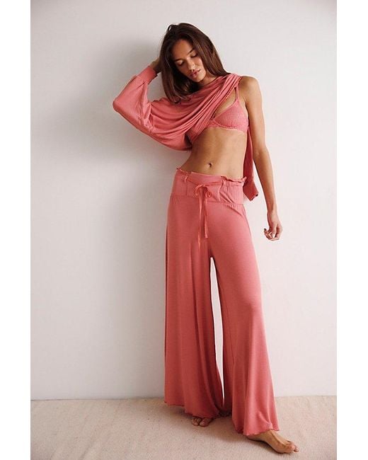 Intimately By Free People Red Dream State Pullover By