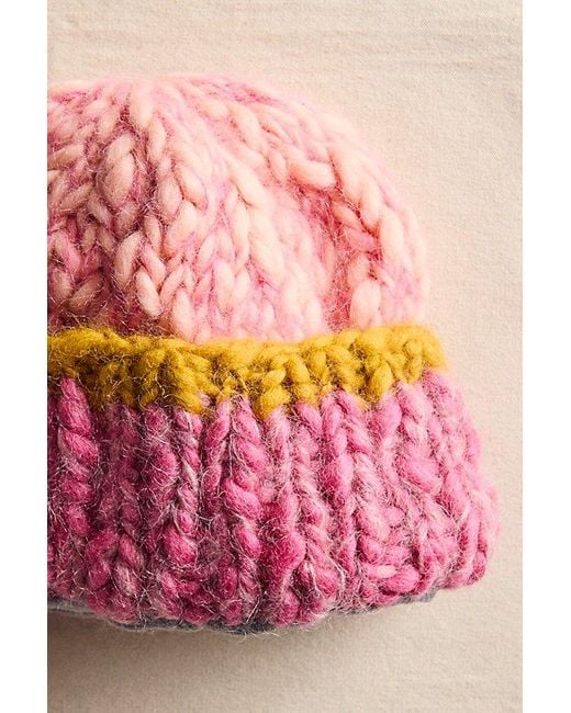 Free People & French Knot Handmade knit beanie: “Chunky Woven Fisherman’s Hat” Women main image 2
