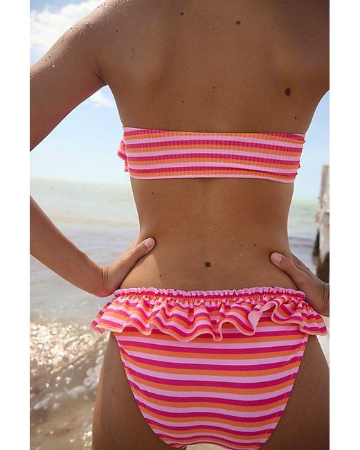 Solid & Striped Red The Kaia Bikini Bottoms