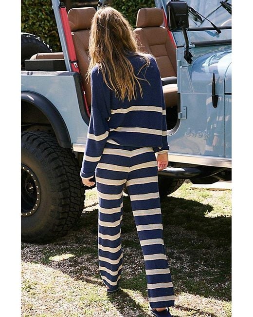 free-est Blue Mariner Sweater Co-Ord By