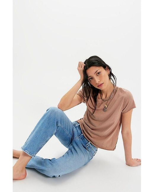 Citizens of Humanity Blue Anissa Low-Rise Straight Leg Jeans