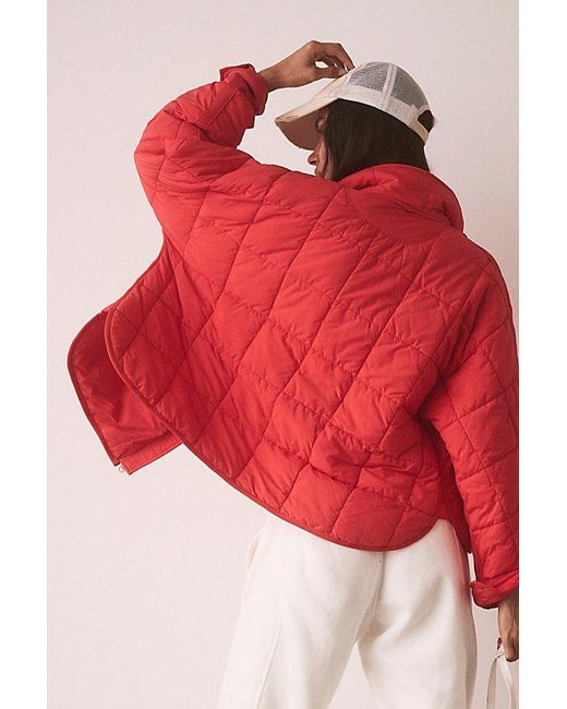 Fp Movement Red Pippa Packable Puffer Jacket