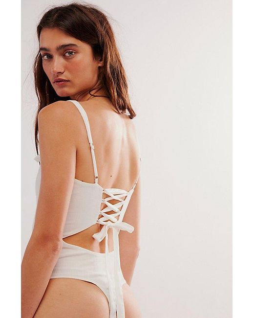 Intimately By Free People Natural Love To Love You Bodysuit