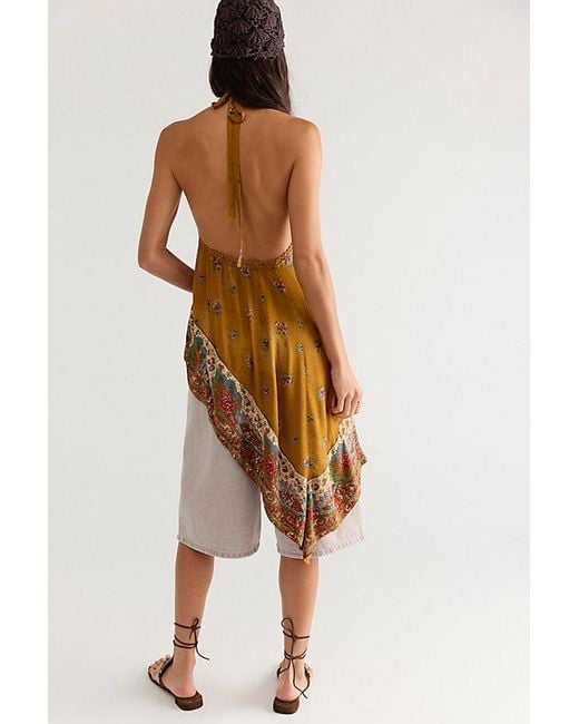 Free People Multicolor Sloane Ranger Asymmetric Top