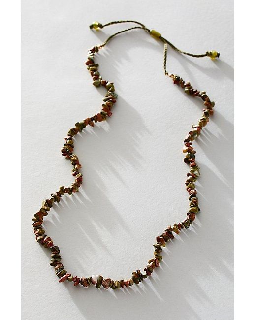 Free People Multicolor Single Strand Beaded Necklace