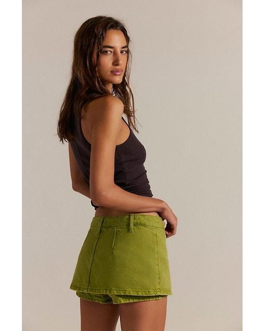 Free People Multicolor Gallivanting Peekaboo Skort