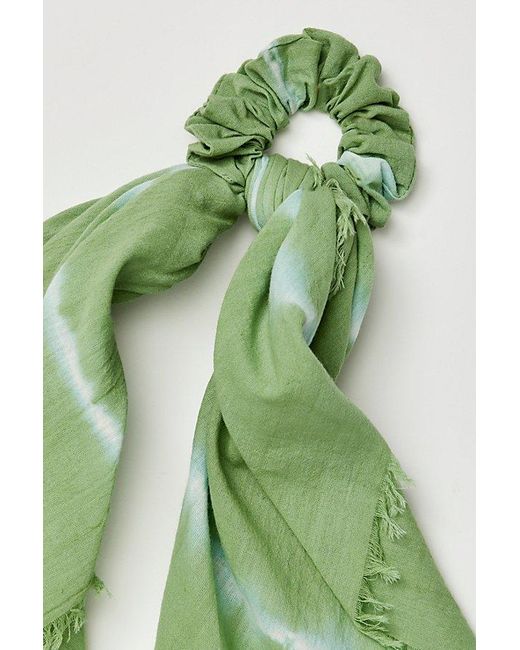 Free People Green Simply Tied Pony Scarf