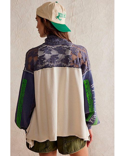 Free People Multicolor By The Lake Graphic Long-sleeve Tee