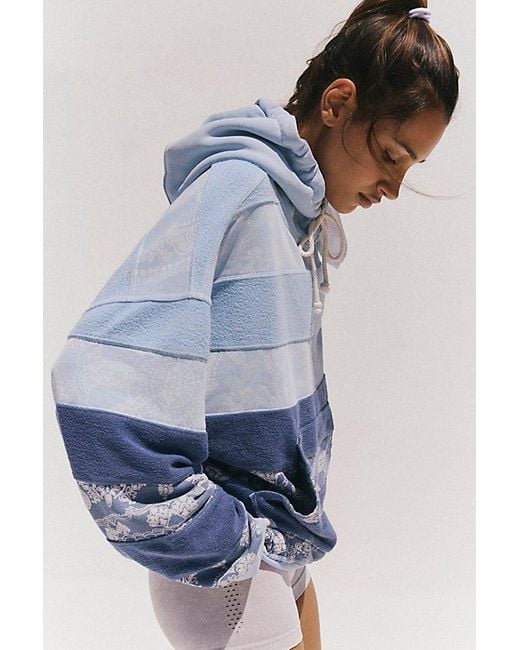 Fp Movement Blue Final Call Bandana Logo Hoodie