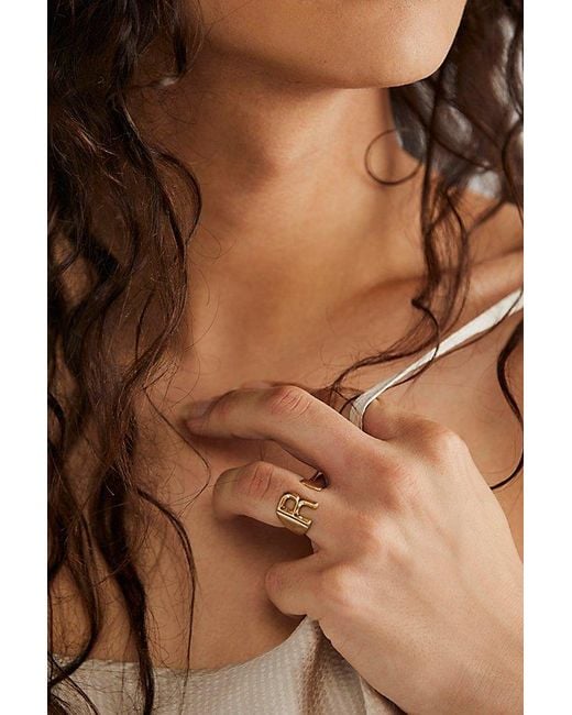 Free People Natural Name On Your Heart Ring