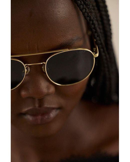 Free People Black Easton Polarized Sunglasses