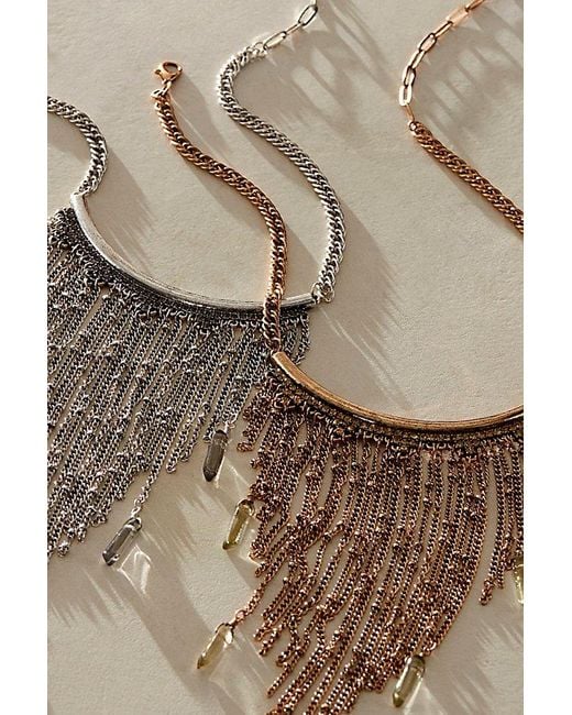 Free People Brown Twilight Drift Choker Necklace