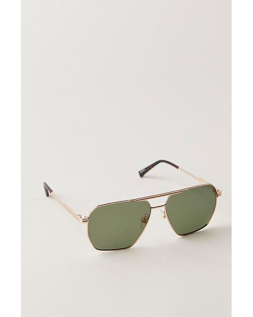 Free People Green Piper Polarized Aviator Sunglasses
