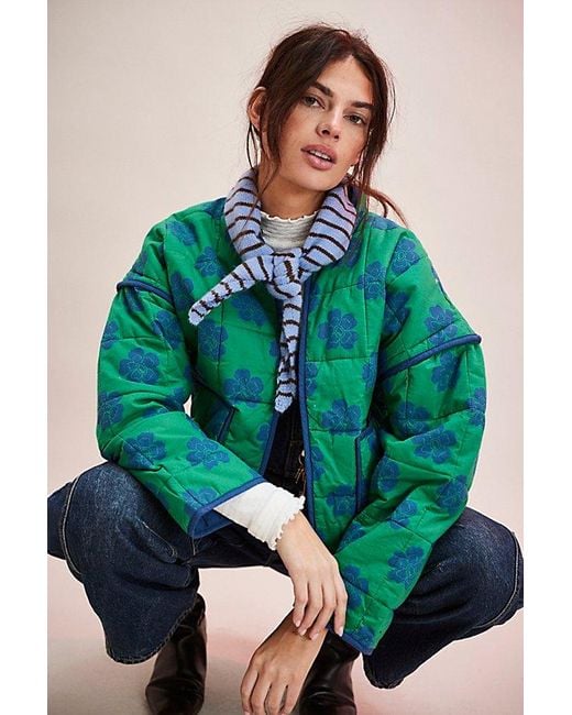 Free People Green Chloe Jacket