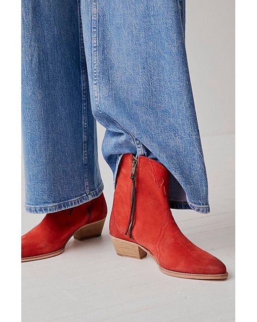 Free People Blue New Frontier Western Boot