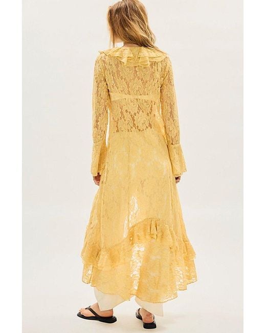 Free People Metallic Heirloom Maxi Top