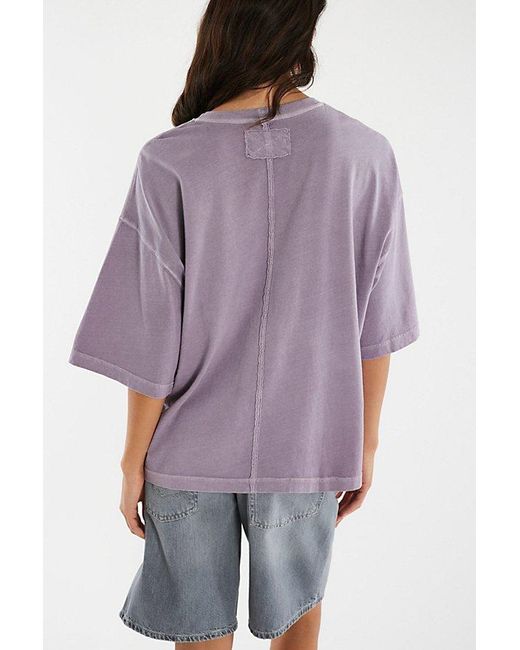 Free People Purple Perfect Oversized Tee