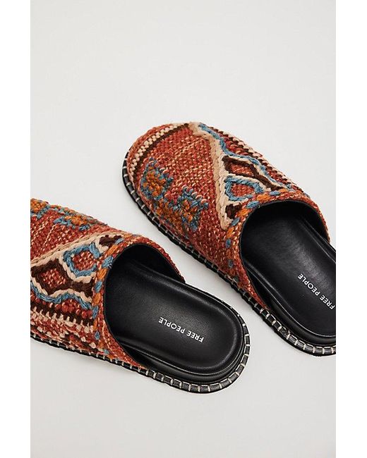 Free People Brown Magic Carpet Mules