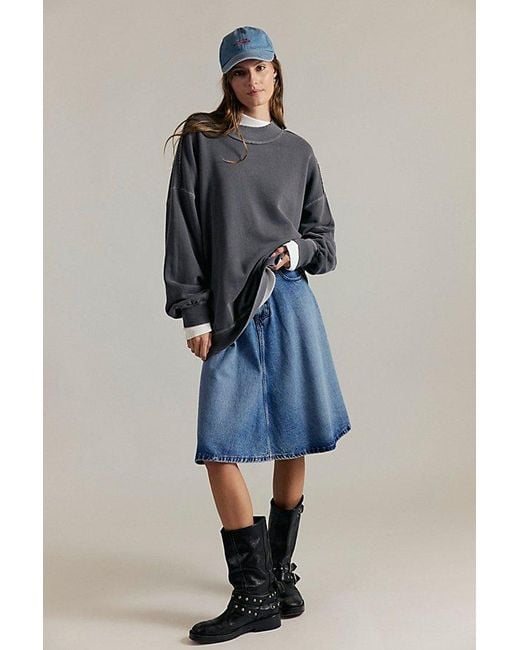 Free People Gray Palm Springs Pullover