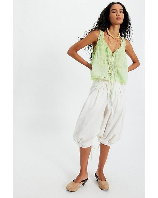 Free People Green Forevermore Tank Top