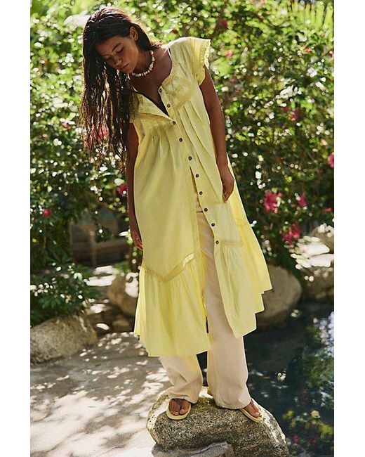free-est Green Aster Midi Dress By