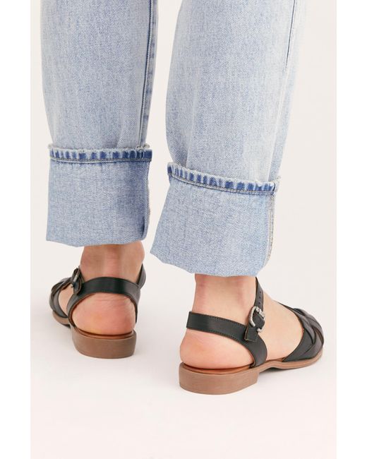 free people woven flats