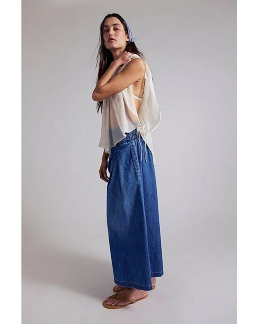 Free People Blue Valencia Harem Jean