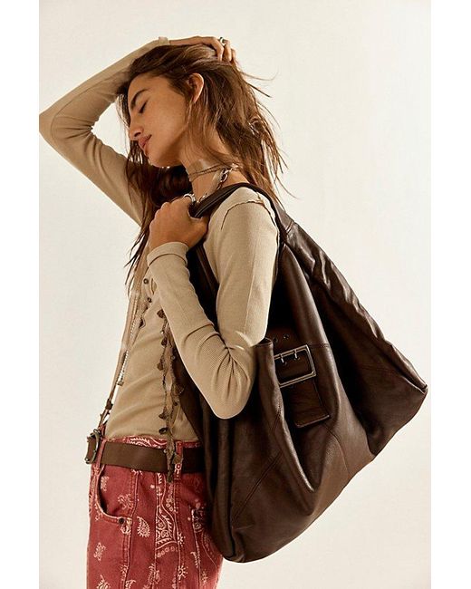 Free People Natural Shoreditch Shoulder Bag