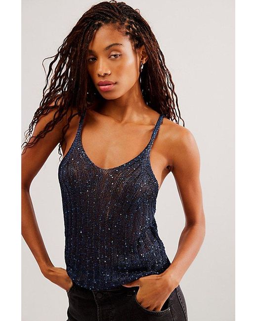 Free People All Time Fave Swit Cami in Blue | Lyst