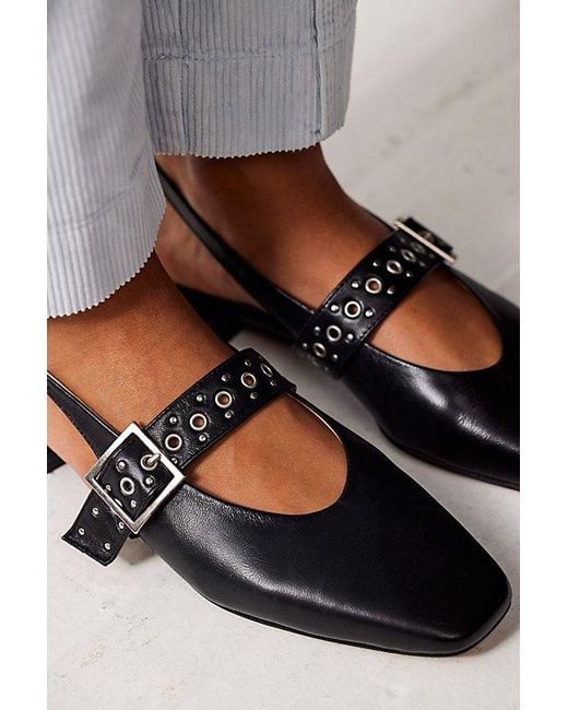 INTENTIONALLY ______ Gray Pearl Studded Flats
