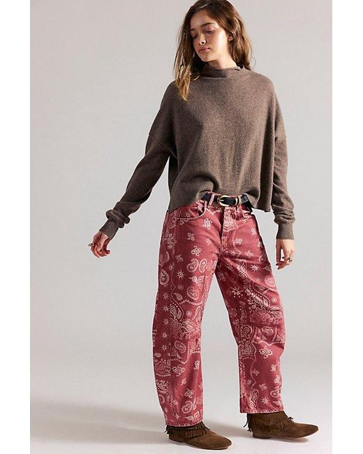 Free People Brown Ambrose Cashmere Turtleneck Sweater