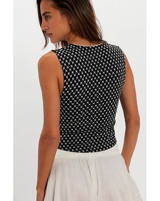 Free People White Good Graces Top