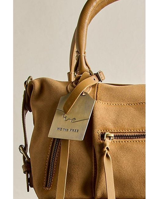 Free People Metallic Suede Baby Emerson Bag