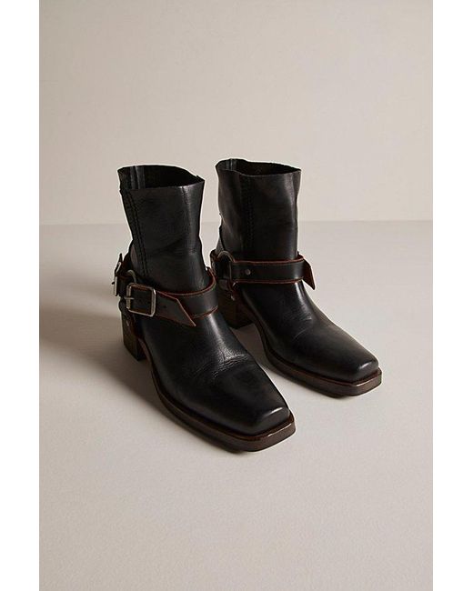 Free People Briggs Crop Rider Boots At Free People In Black, Size: Us 7