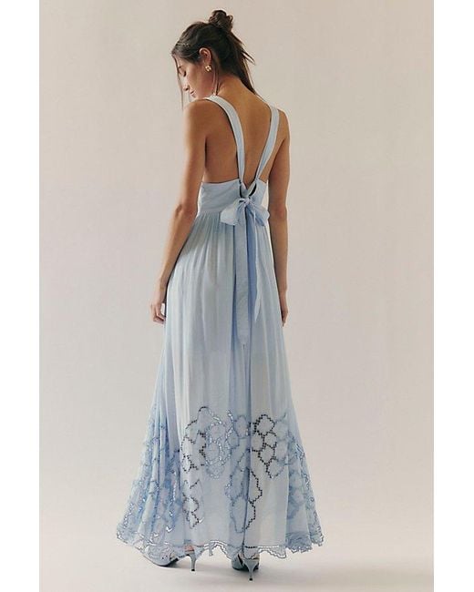 free people paradise printed maxi dress Free People Bali Paradise Maxi Dress in Blue