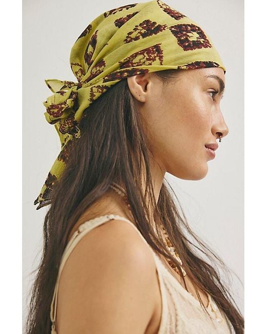 Free People Multicolor Beach Daze Cotton Bandana