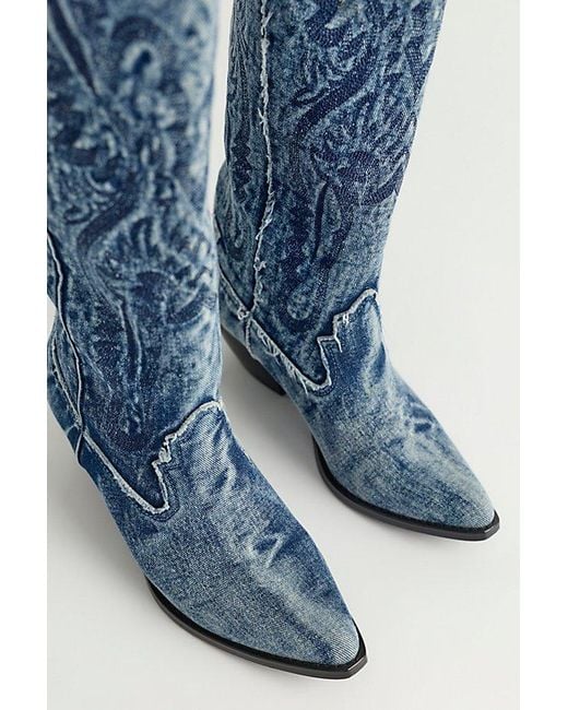 Jeffrey Campbell Blue Finn Tall Western Boots