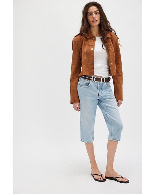 Stand Studio Blue Stand Luz Suede Jacket