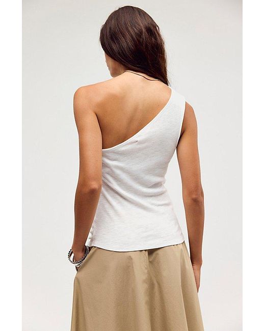 Free People Black Beach To Bar One-Shoulder Top